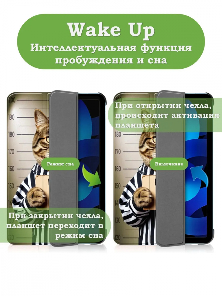 Чехол для iPad 10.9 2022 10th gen, Кот гадил в тапки