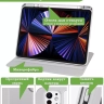 Поворотный чехол для iPad Pro 11 (5th gen), 2024 (светло-серый), 360гр.