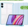 Чехол с прозрачной задней крышкой для Xiaomi Redmi Pad Pro, POCO Pad (голубой), прозр. акрил