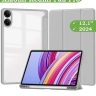 Чехол с прозрачной задней крышкой для Xiaomi Redmi Pad Pro, POCO Pad (светло-серый), прозр. акрил
