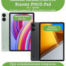 Чехол с прозрачной задней крышкой для Xiaomi Redmi Pad Pro, POCO Pad (светло-серый), прозр. акрил