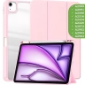 Чехол с прозрачной задней крышкой для iPad Air 11 (6th gen), 2024 (розовый), прозр. акрил