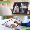 Чехол с прозрачной задней крышкой для iPad Air 11 (6th gen), 2024 (розовый), прозр. акрил