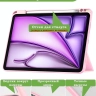 Чехол с прозрачной задней крышкой для iPad Air 11 (6th gen), 2024 (розовый), прозр. акрил