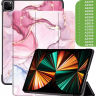 Чехол для iPad Pro 12,9 (2020, 2021, 2022), Розовый мрамор