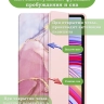 Чехол с прозрачной задней крышкой для Xiaomi Redmi Pad Pro, POCO Pad (розовый мрамор), прозр. акрил