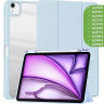 Чехол с прозрачной задней крышкой для iPad Air 11 (6th gen), 2024 (голубой), прозр. акрил