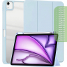 Чехол с прозрачной задней крышкой для iPad Air 11 (6th gen), 2024 (голубой), прозр. акрил