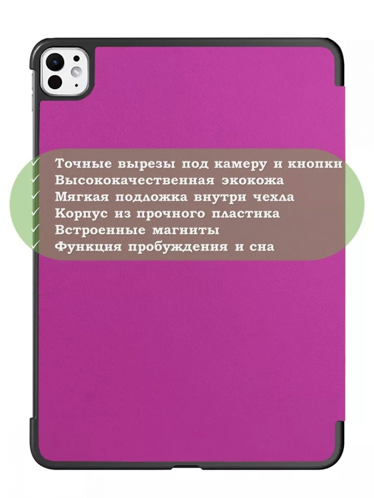 Чехол для iPad Pro 13 (7th gen), 2024 (фиолетовый)