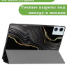 Чехол для Teclast T60 Plus, Blackview MEGA 2, Oscal Pad 100, DOOGEE T36 (Черный мрамор)