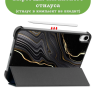 Чехол для iPad mini 6, Чёрный мрамор