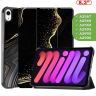 Чехол для iPad mini 6, Чёрный мрамор