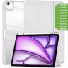 Чехол с прозрачной задней крышкой для iPad Air 11 (6th gen), 2024 (светло-серый), прозр. акрил