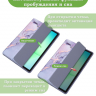 Чехол с прозрачной задней крышкой для Tab A11+ (А11 Plus+) (фиолетовый мрамор), прозр. акрил