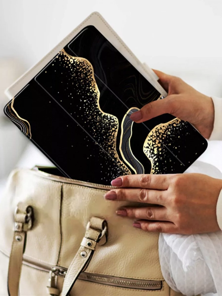 Чехол для Teclast T40 PRO, Чёрный мрамор