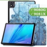 Чехол для TCL NxtPaper 10s, TCL TAB 10s 4G 9080G (2021), Голубой мрамор