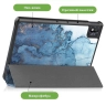 Чехол для TCL NxtPaper 10s, TCL TAB 10s 4G 9080G (2021), Голубой мрамор