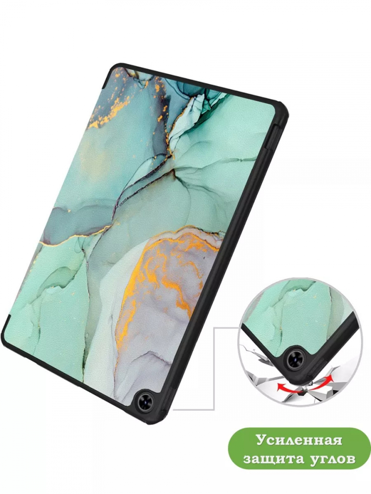 Чехол для Teclast T40 PRO, Зелёный мрамор