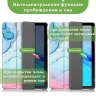 Чехол для TCL NxtPaper 10s, TCL TAB 10s 4G 9080G (2021), Розово-голубой мрамор