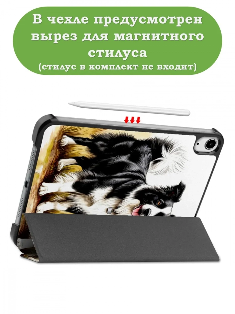 Чехол для iPad mini 6, mini 7, Бордер-колли Чехол для iPad mini 6, mini 7, Бордер-колли