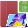 Чехол для Huawei MatePad T10, T10s, Honor Pad X8, X8 Lite (красно-коричневый)