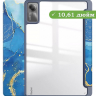 Чехол с прозрачной задней крышкой для Xiaomi Redmi Pad 10,61 (синий мрамор), прозр. акрил