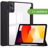 Чехол с прозрачной задней крышкой для Xiaomi Redmi Pad SE (черный), прозр. акрил
