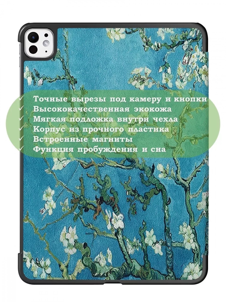 Чехол для iPad Pro 13 (7th gen), 2024, Абрикосовое дерево