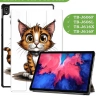 Чехол для Lenovo Tab P11 TB-J606, Tab P11 Plus TB-J616 - 11 дюймов, Нарисованный кот
