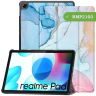 Чехол для Realme Pad RMP2103, 10,4, Розово-голубой мрамор