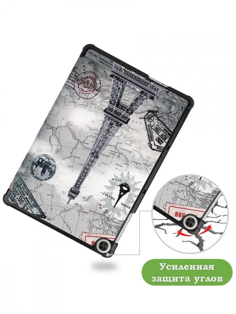 Чехол для Huawei MatePad T10, T10s, Honor Pad X8, X8 Lite, Эйфелева башня в Париже