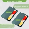 Чехол с прозрачной задней крышкой для Xiaomi Redmi Pad SE (темно-зеленый), прозр. акрил