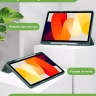 Чехол с прозрачной задней крышкой для Xiaomi Redmi Pad SE (темно-зеленый), прозр. акрил