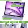 Поворотный чехол для iPad Air 11 (6th gen), 2024 (фиолетовый), 360гр.