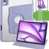Поворотный чехол для iPad Air 11 (6th gen), 2024 (фиолетовый), 360гр.