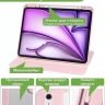 Поворотный чехол для iPad Air 11 (6th gen), 2024 (розовый), 360гр.