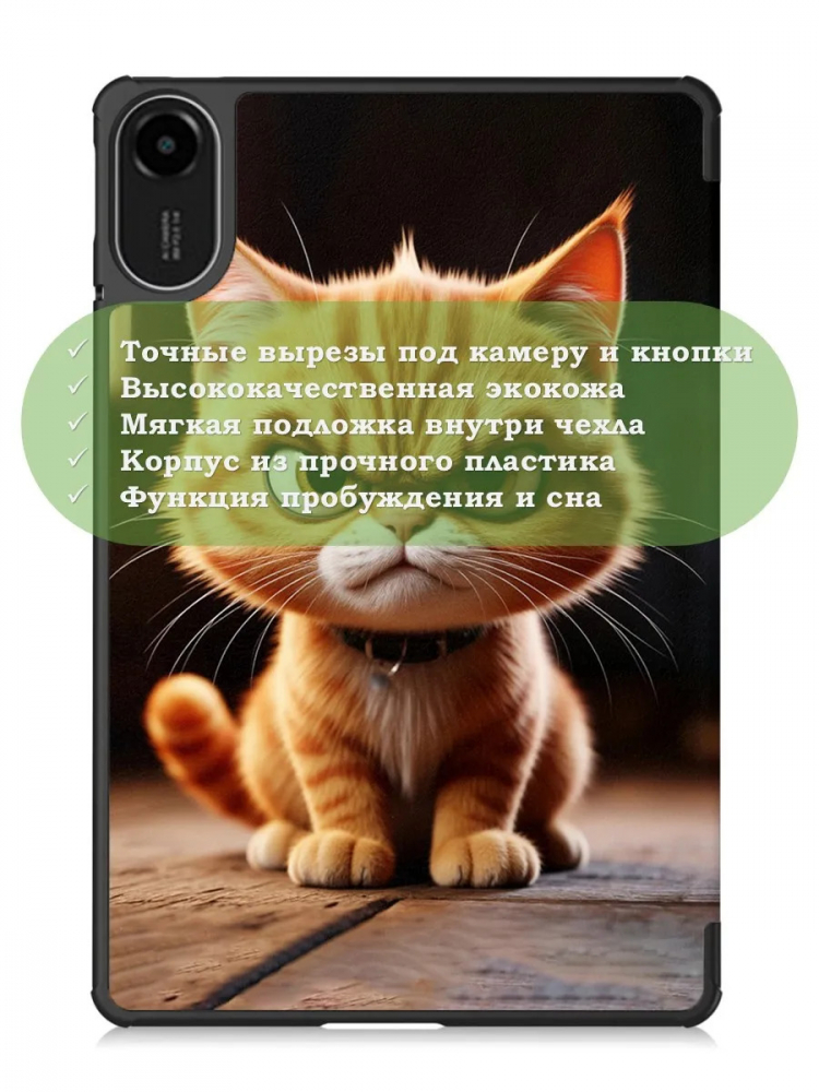 Чехол для Xiaomi Redmi Pad 2, Злой кот