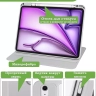Поворотный чехол для iPad Air 11 (6th gen), 2024 (светло-серый), 360гр.