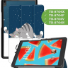 Чехол для TB-8704X (8" Plus) (Сонный кот)
