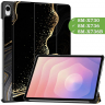 Чехол для Samsung Galaxy Tab S11 (Черный мрамор)