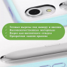 Чехол с прозр. акрил для Samsung Galaxy Tab S9, S9 FE, S10 FE, S10 Lite (голубой), прозр. акрил