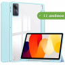 Чехол с прозрачной задней крышкой для Xiaomi Redmi Pad SE (голубой), прозр. акрил