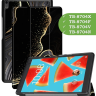 Чехол для Lenovo Tab 4 8 Plus TB-8704X (8" Plus) (Черный мрамор)