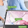 Чехол для Samsung Galaxy Tab S11 (Розовый мрамор)