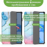 Чехол для Huawei MatePad Pro 11 (2022), Розово-голубой мрамор