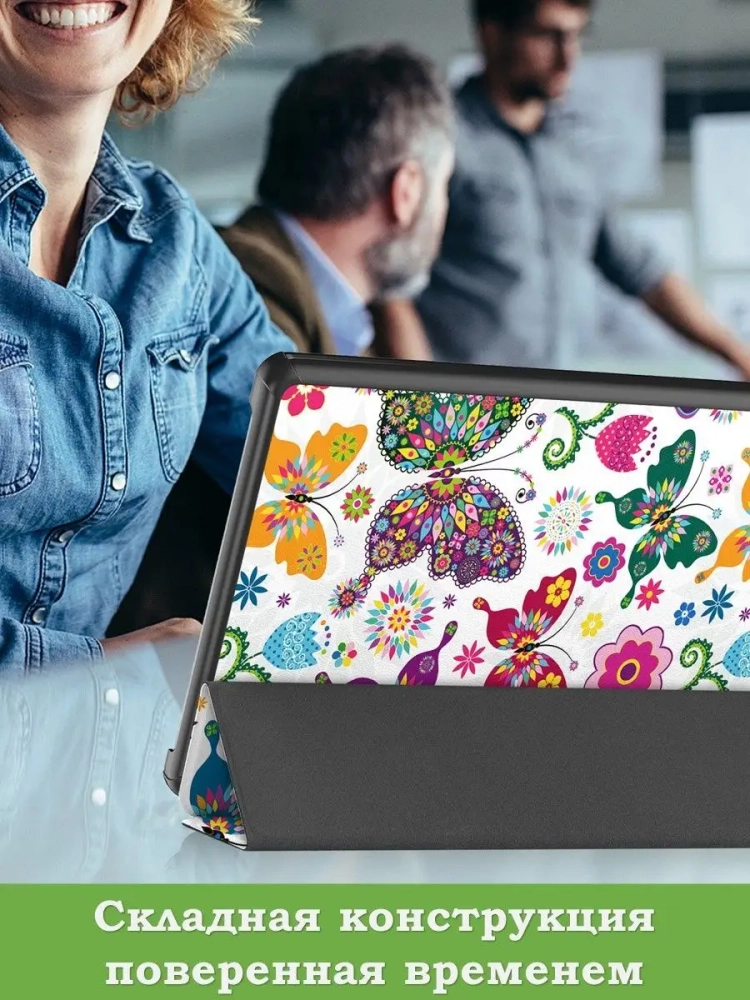 Чехол для Teclast M40 Plus, Teclast P40HD, Teclast P30S - 10,1 дюйм, Бабочки Чехол для Teclast M40 Plus, Teclast P40HD, Teclast P30S - 10,1 дюйм, Бабочки