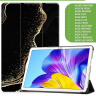 Чехол для Huawei MatePad T10, T10s, Honor Pad X8, X8 Lite, Чёрный мрамор