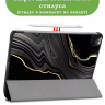 Чехол для iPad Pro 13 (7th gen), 2024, Черный мрамор