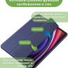 Чехол с прозрачной задней крышкой для Samsung Galaxy Tab S9 Plus 12.4" (темно-синий), прозр. акрил