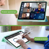 Чехол с прозрачной задней крышкой для Xiaomi Redmi Pad SE (зеленый мрамор), прозр. акрил